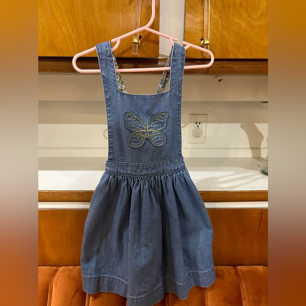 Sz 5-6 Mini Boden Butterfly Skirt overalls